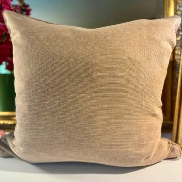 Zebra Pillow 18 x 18 with Down Insert - Picture 3 of 3